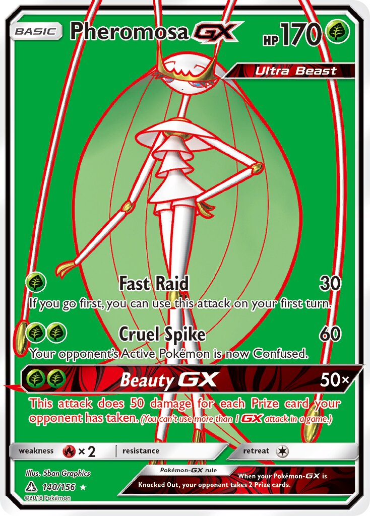 Pheromosa-GX 140/173 — Ultra Prism (English Pokémon TCG card)