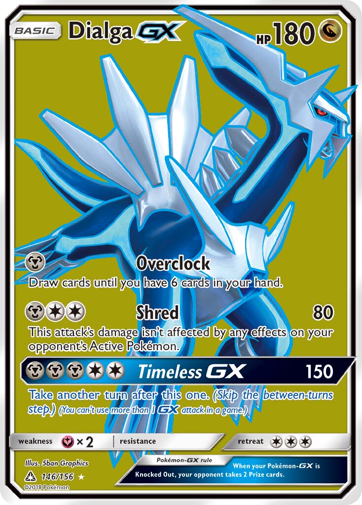 Dialga-GX 146/173 — Ultra Prism (English Pokémon TCG card)