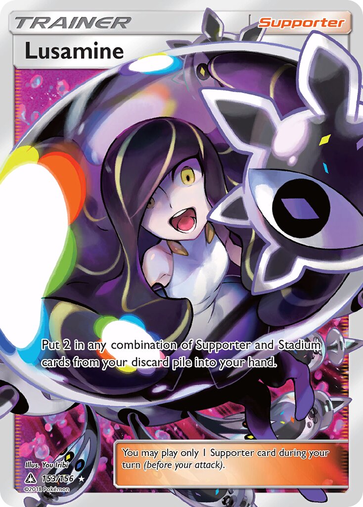 Lusamine 153/173 — Ultra Prism (English Pokémon TCG card)