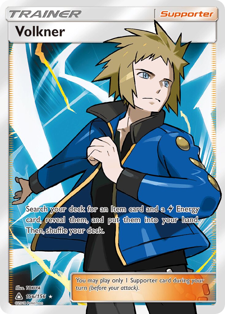 Volkner 156/173 — Ultra Prism (English Pokémon TCG card)