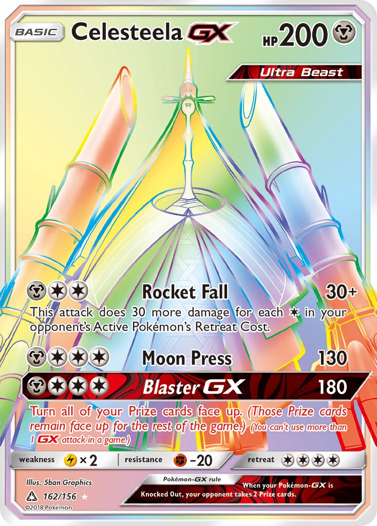 Celesteela-GX 162/173 — Ultra Prism (English Pokémon TCG card)