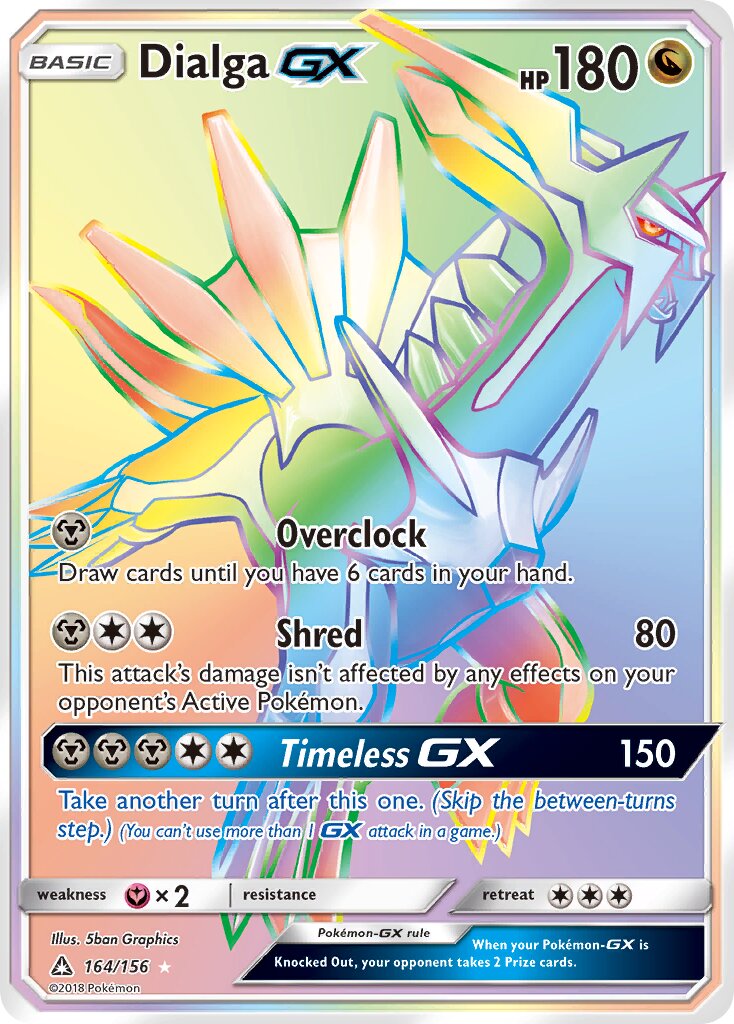Dialga-GX 164/173 — Ultra Prism (English Pokémon TCG card)