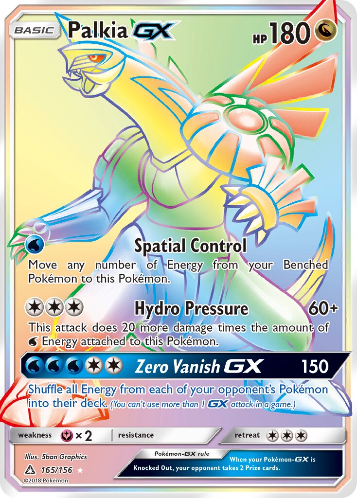 Palkia-GX 165/173 — Ultra Prism (English Pokémon TCG card)