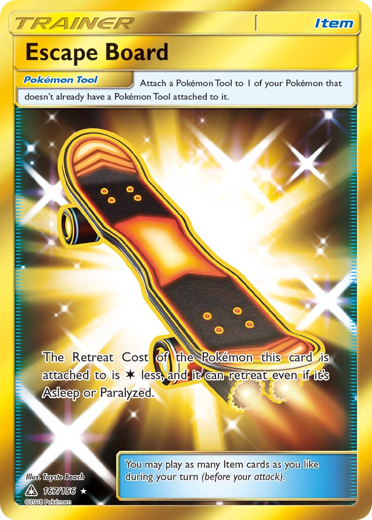 Escape Board 167/173 — Ultra Prism (English Pokémon TCG card)