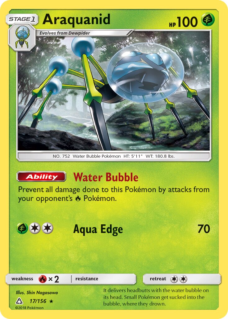 Araquanid 017/173 — Ultra Prism (English Pokémon TCG card)