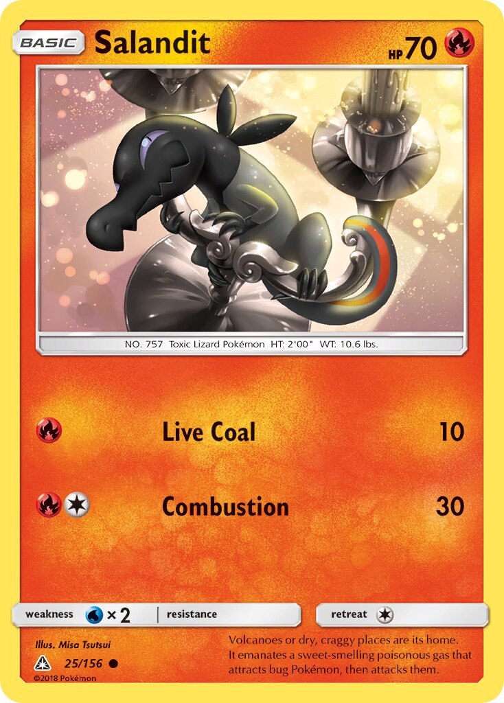 Salandit 025/173 — Ultra Prism (English Pokémon TCG card)
