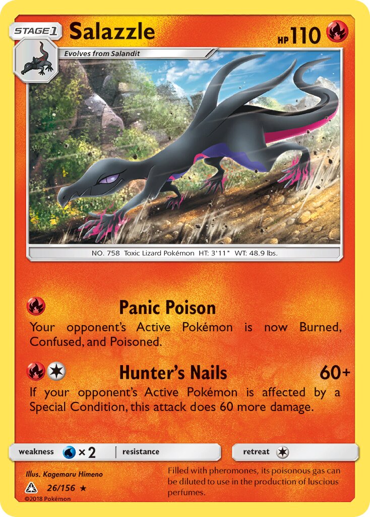 Salazzle 026/173 — Ultra Prism (English Pokémon TCG card)