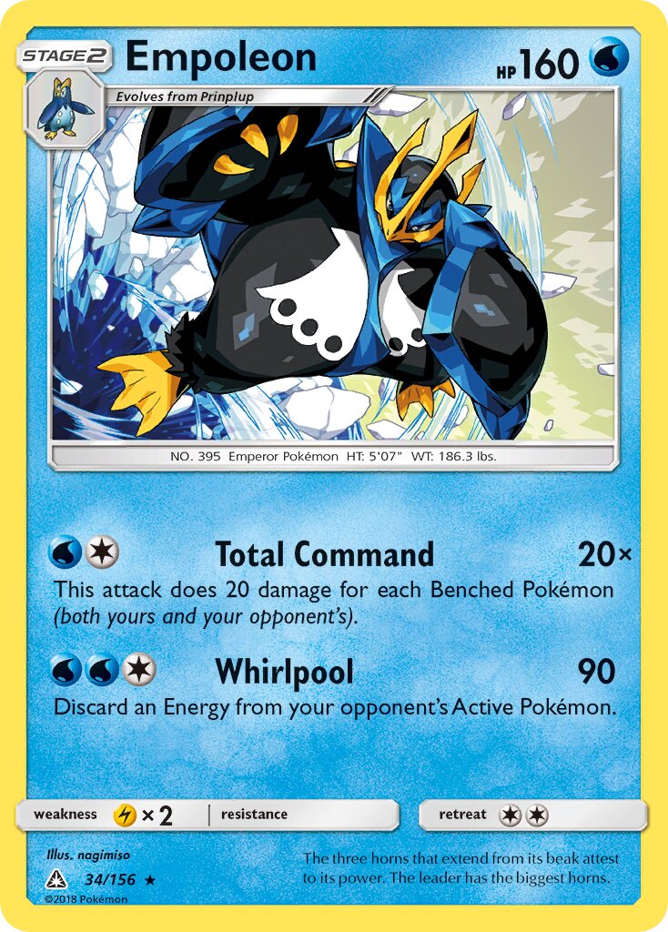 Empoleon 034/173 — Ultra Prism (English Pokémon TCG card)
