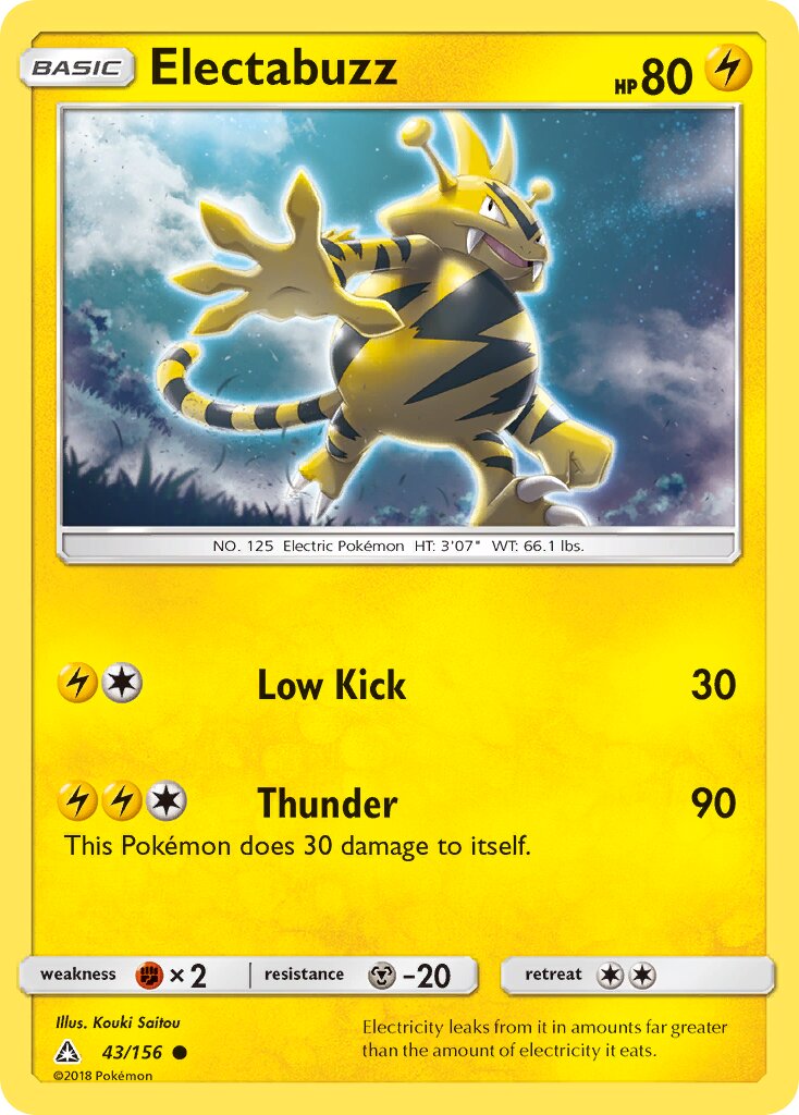 Electabuzz 043/173 — Ultra Prism (English Pokémon TCG card)