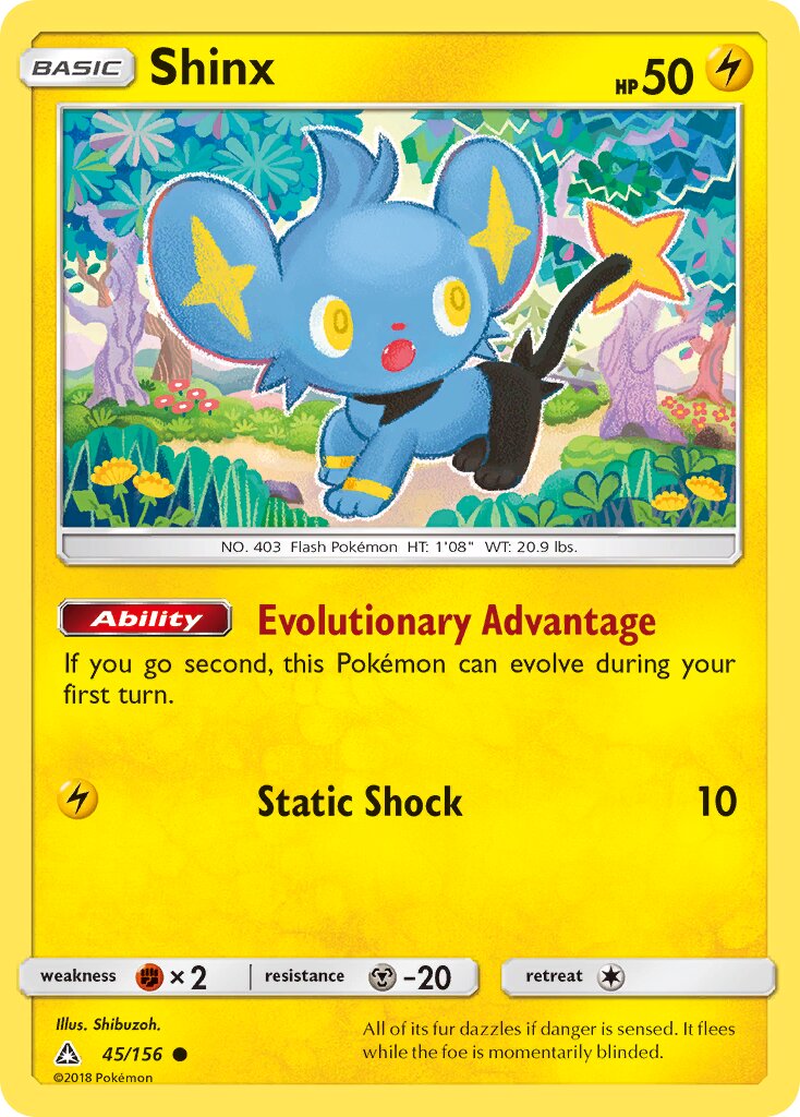 Shinx 045/173 — Ultra Prism (English Pokémon TCG card)