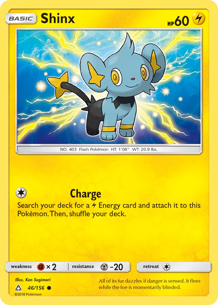 Shinx 046/173 — Ultra Prism (English Pokémon TCG card)