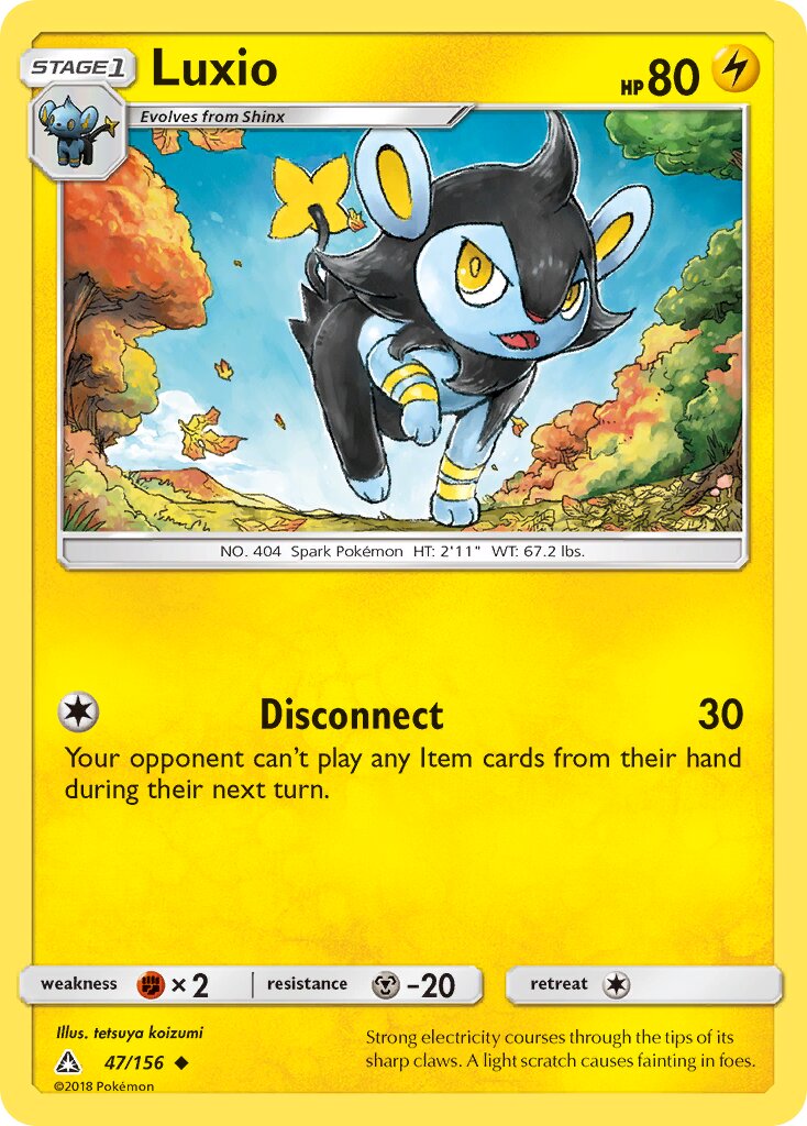 Luxio 047/173 — Ultra Prism (English Pokémon TCG card)