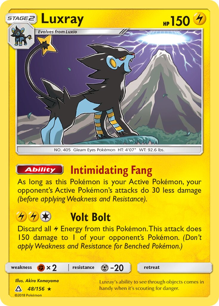Luxray 048/173 — Ultra Prism (English Pokémon TCG card)