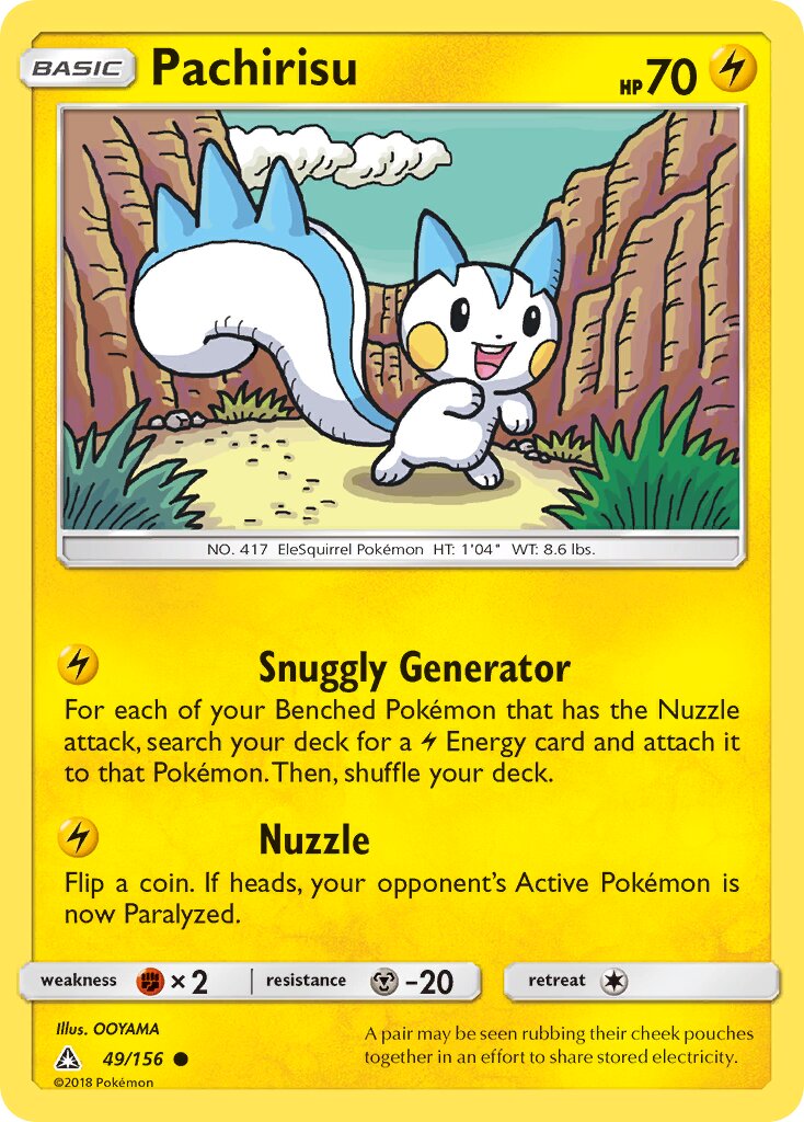 Pachirisu 049/173 — Ultra Prism (English Pokémon TCG card)