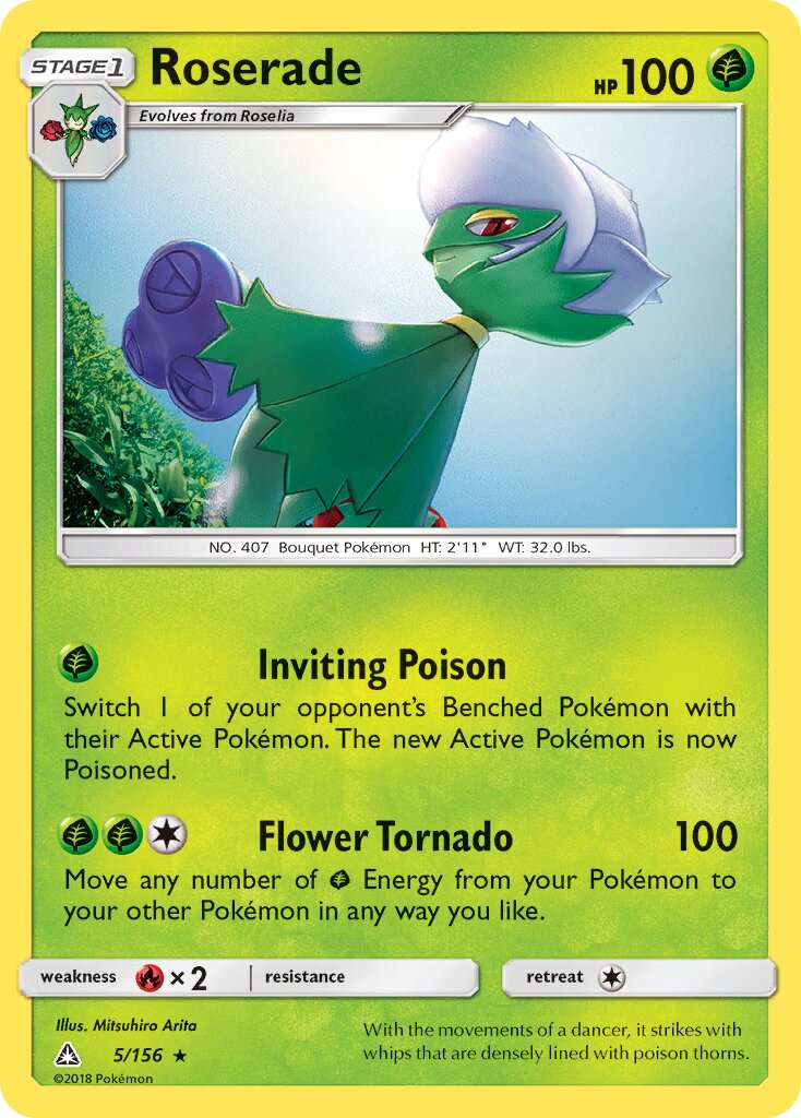 Roserade 005/173 — Ultra Prism (English Pokémon TCG card)