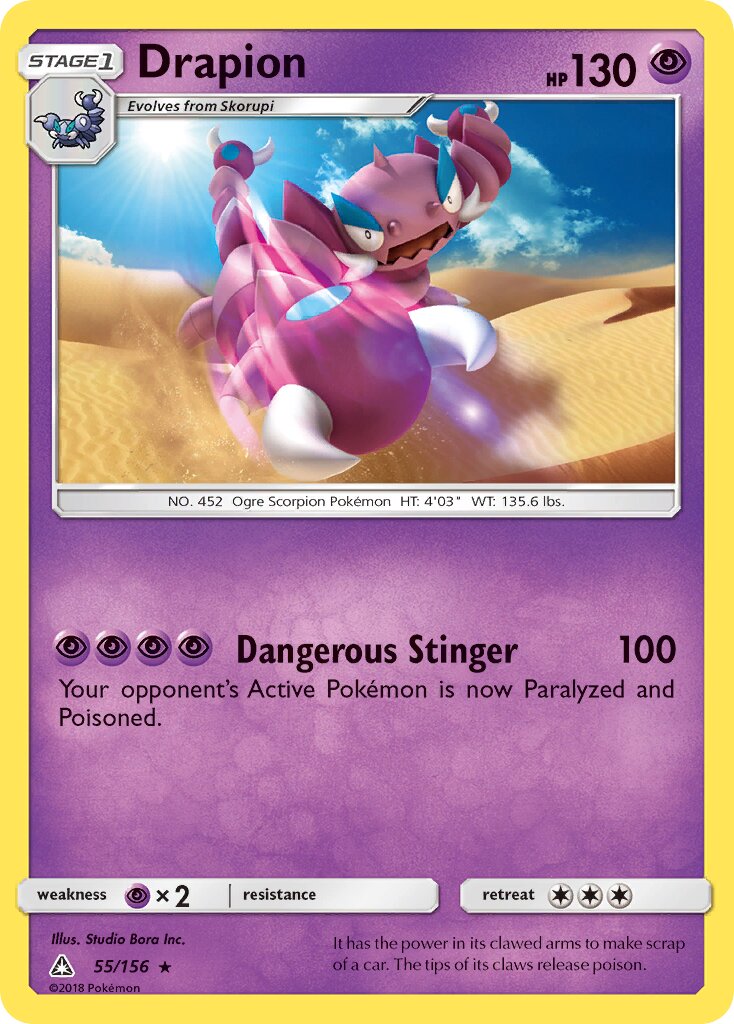 Drapion 055/173 — Ultra Prism (English Pokémon TCG card)