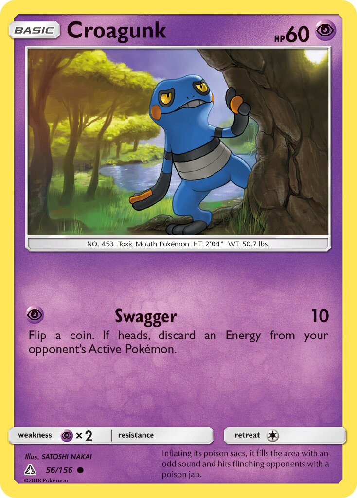 Croagunk 056/173 — Ultra Prism (English Pokémon TCG card)