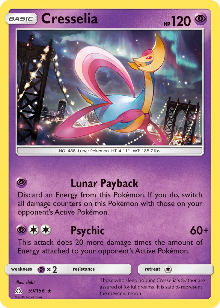 Cresselia 059/173 — Ultra Prism (English Pokémon TCG card)