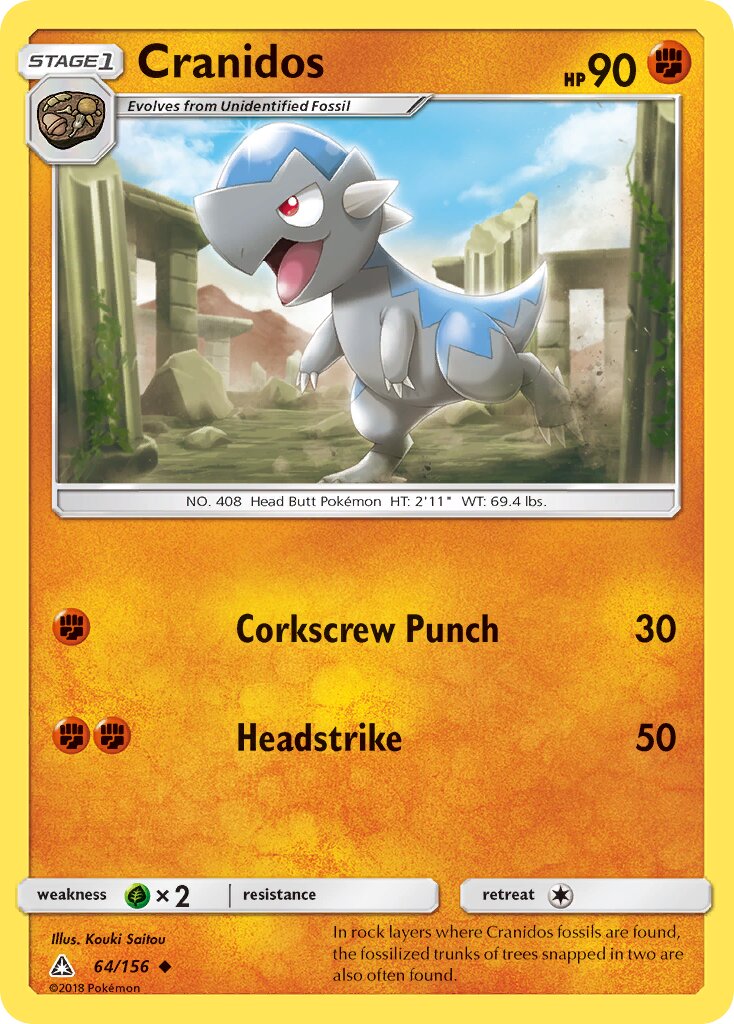 Cranidos 064/173 — Ultra Prism (English Pokémon TCG card)