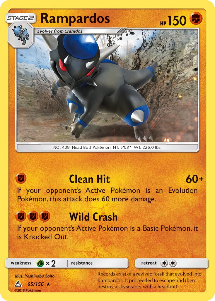 Rampardos 065/173 — Ultra Prism (English Pokémon TCG card)