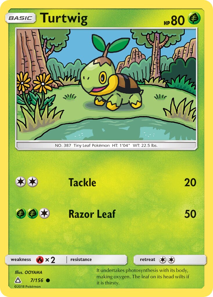 Turtwig 007/173 — Ultra Prism (English Pokémon TCG card)