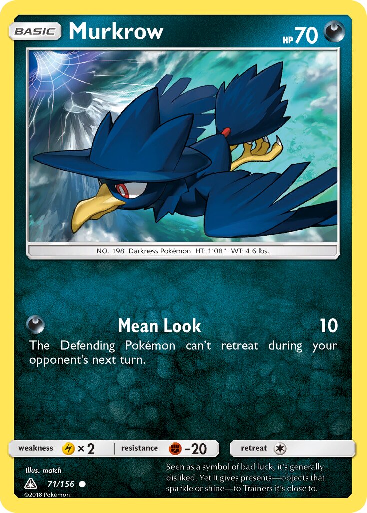 Murkrow 071/173 — Ultra Prism (English Pokémon TCG card)