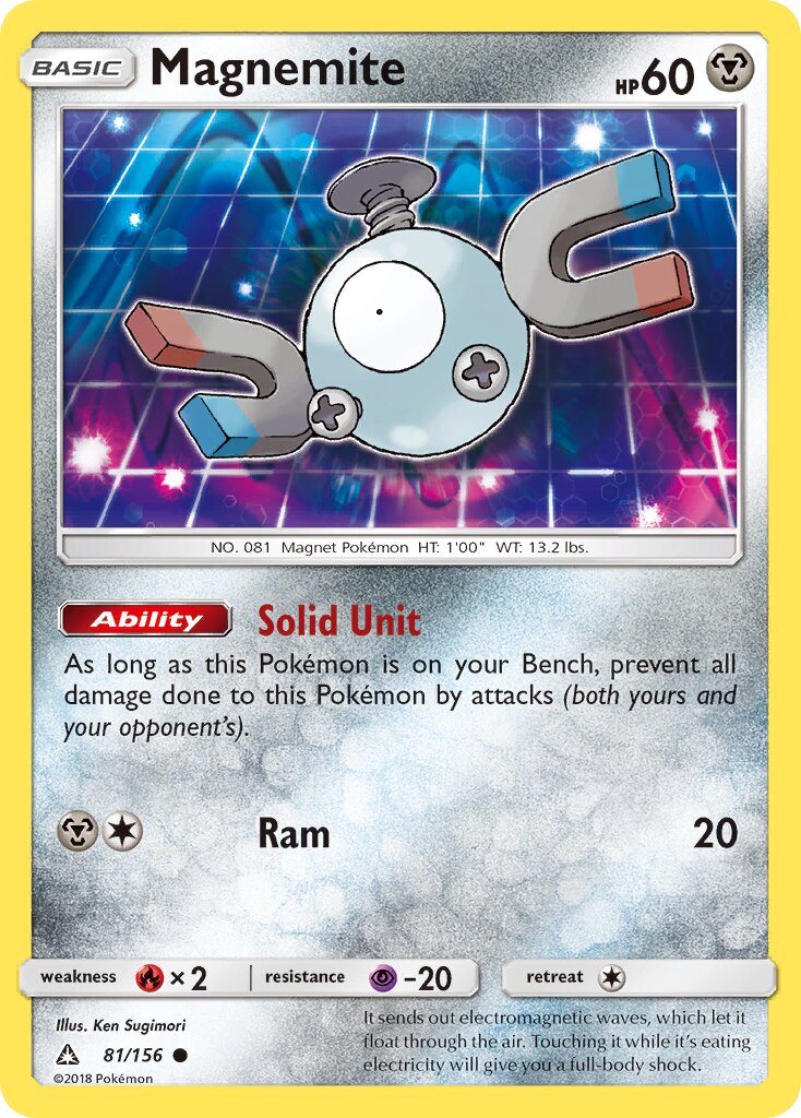 Magnemite 081/173 — Ultra Prism (English Pokémon TCG card)