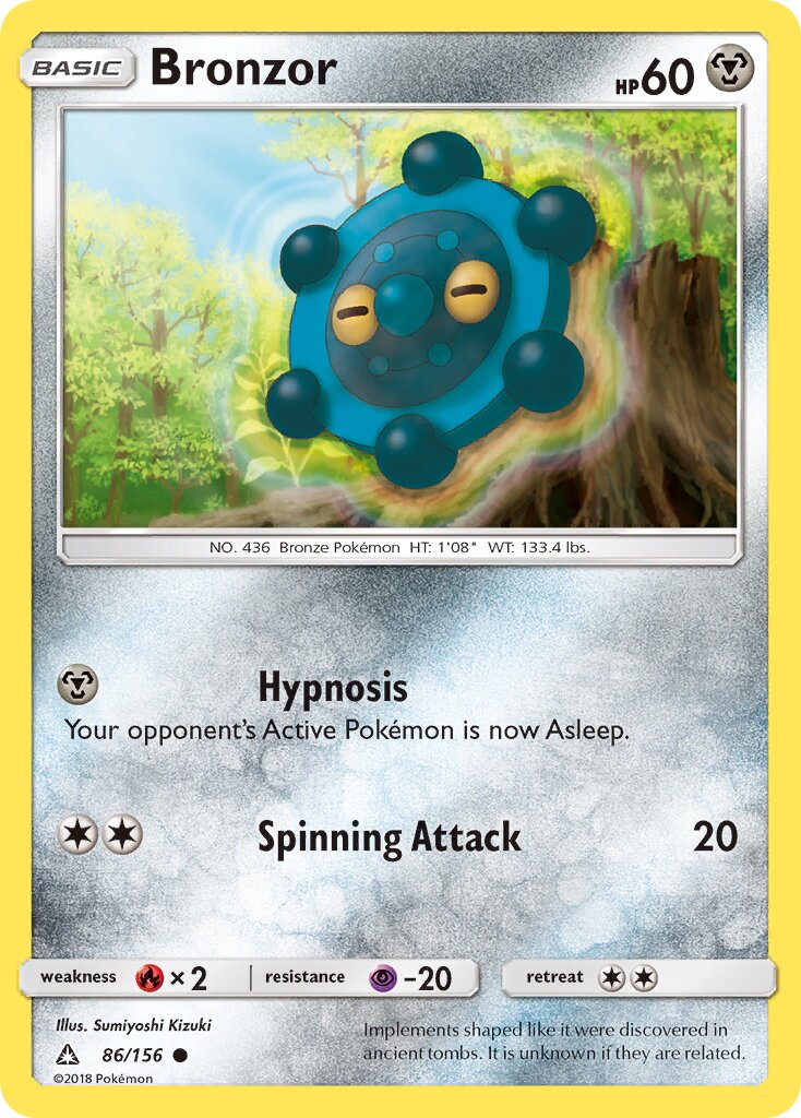 Bronzor 086/173 — Ultra Prism (English Pokémon TCG card)