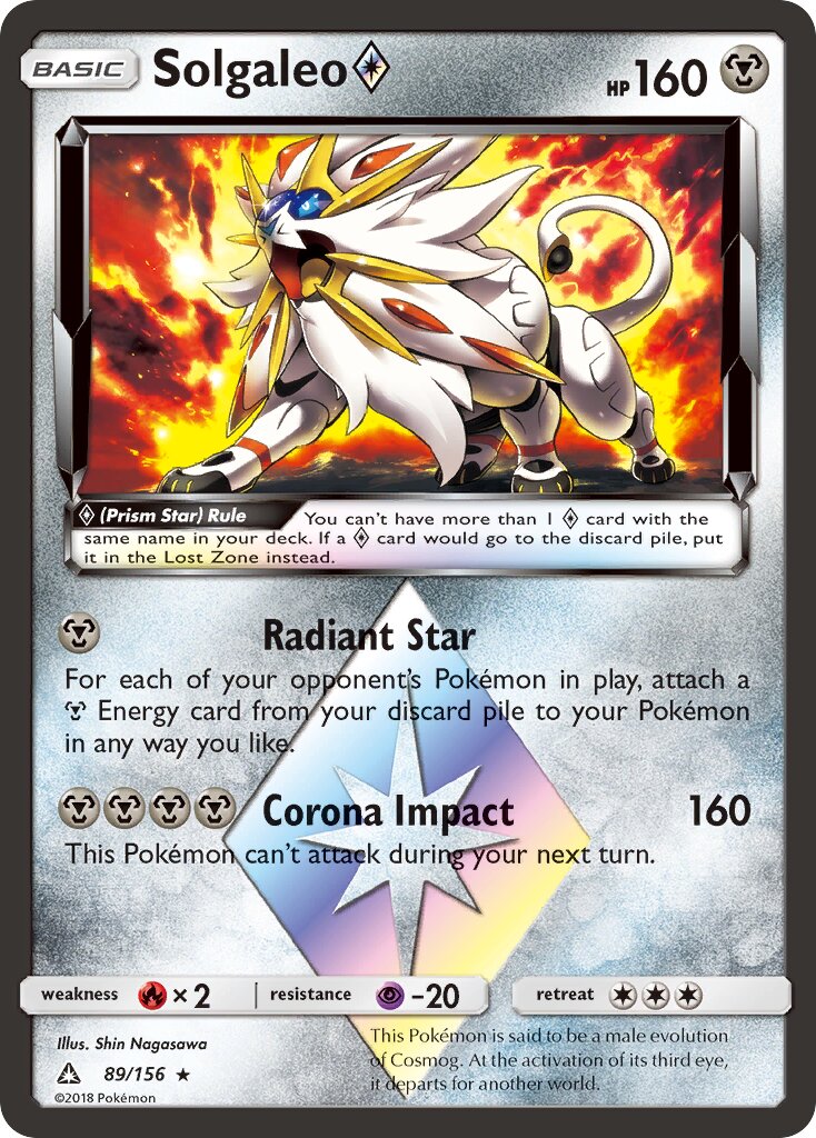 Solgaleo ◇ 089/173 — Ultra Prism (English Pokémon TCG card)