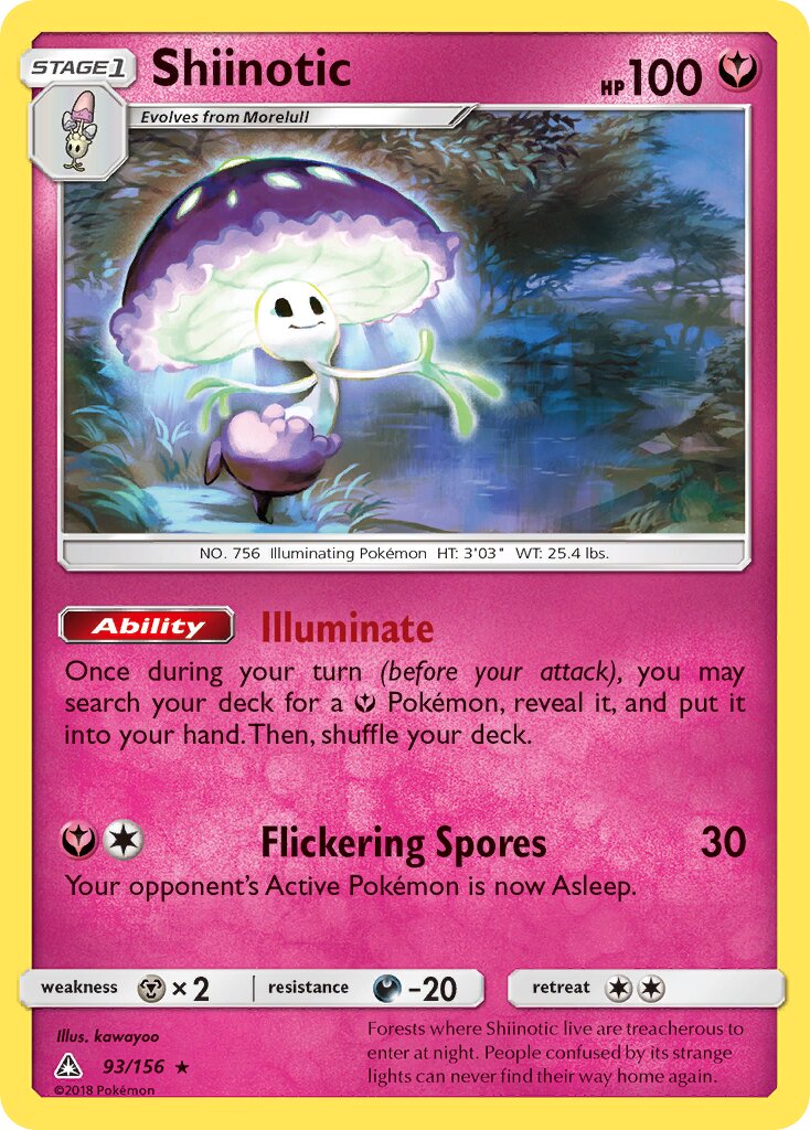 Shiinotic 093/173 — Ultra Prism (English Pokémon TCG card)