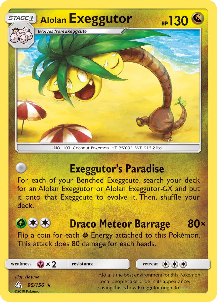 Alolan Exeggutor 095/173 — Ultra Prism (English Pokémon TCG card)