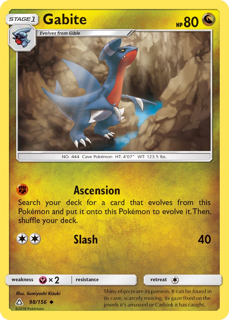Gabite 098/173 — Ultra Prism (English Pokémon TCG card)