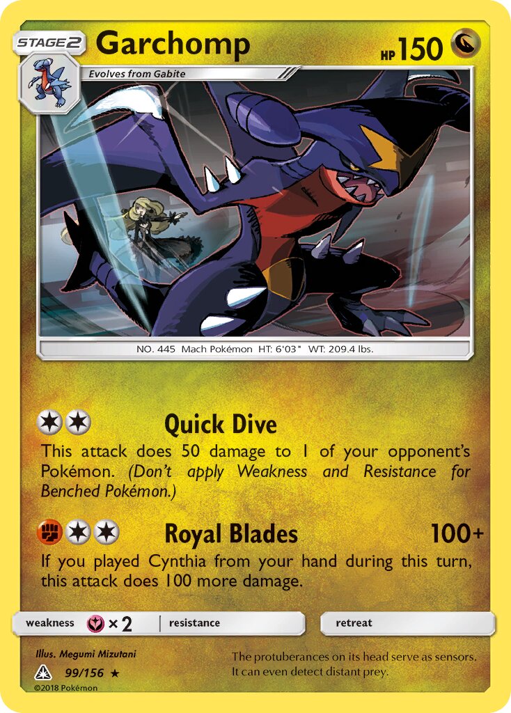 Garchomp 099/173 — Ultra Prism (English Pokémon TCG card)