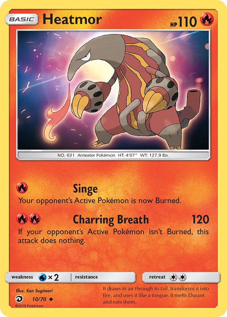 Heatmor 010/78 — Dragon Majesty (English Pokémon TCG card)