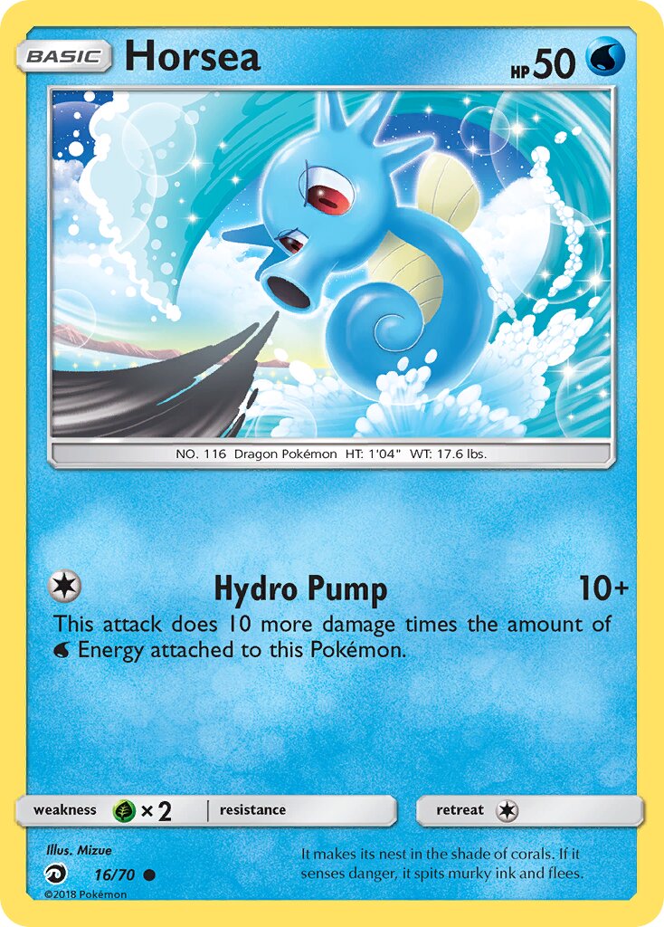 Horsea 016/78 — Dragon Majesty (English Pokémon TCG card)