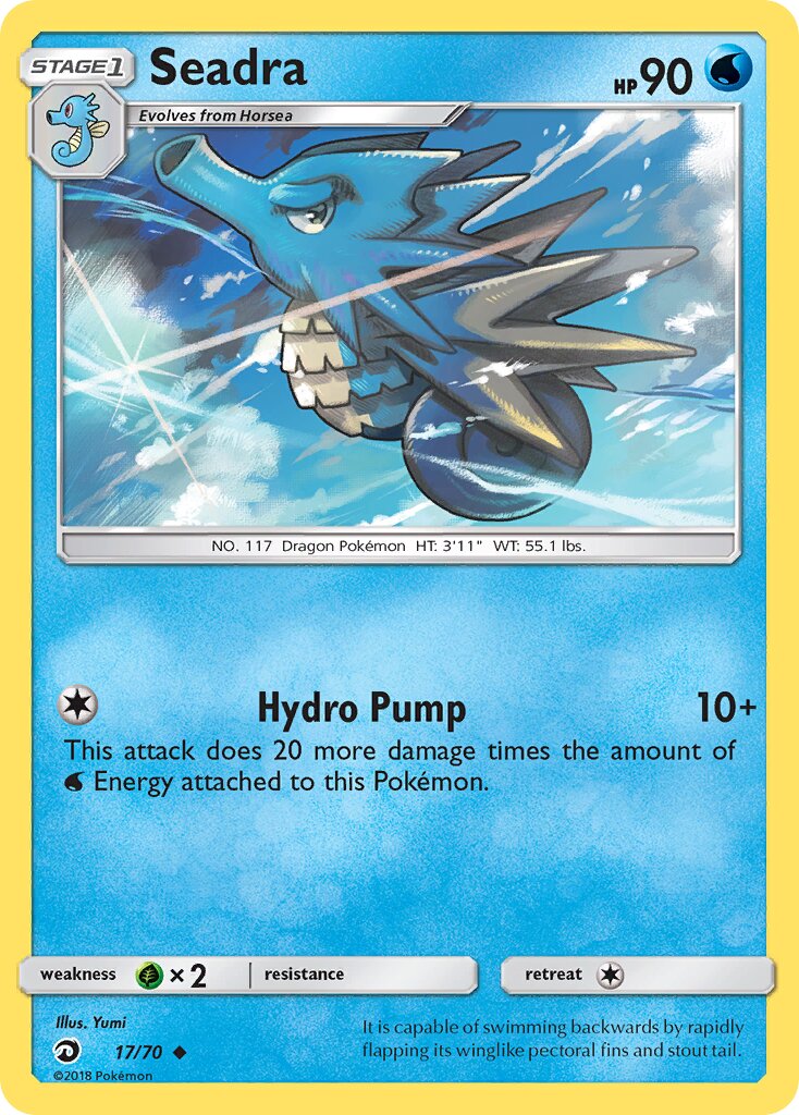 Seadra 017/78 — Dragon Majesty (English Pokémon TCG card)