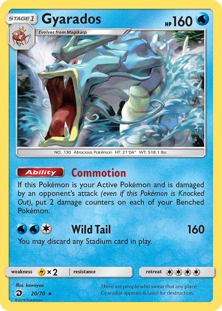 Gyarados 020/78 — Dragon Majesty (English Pokémon TCG card)