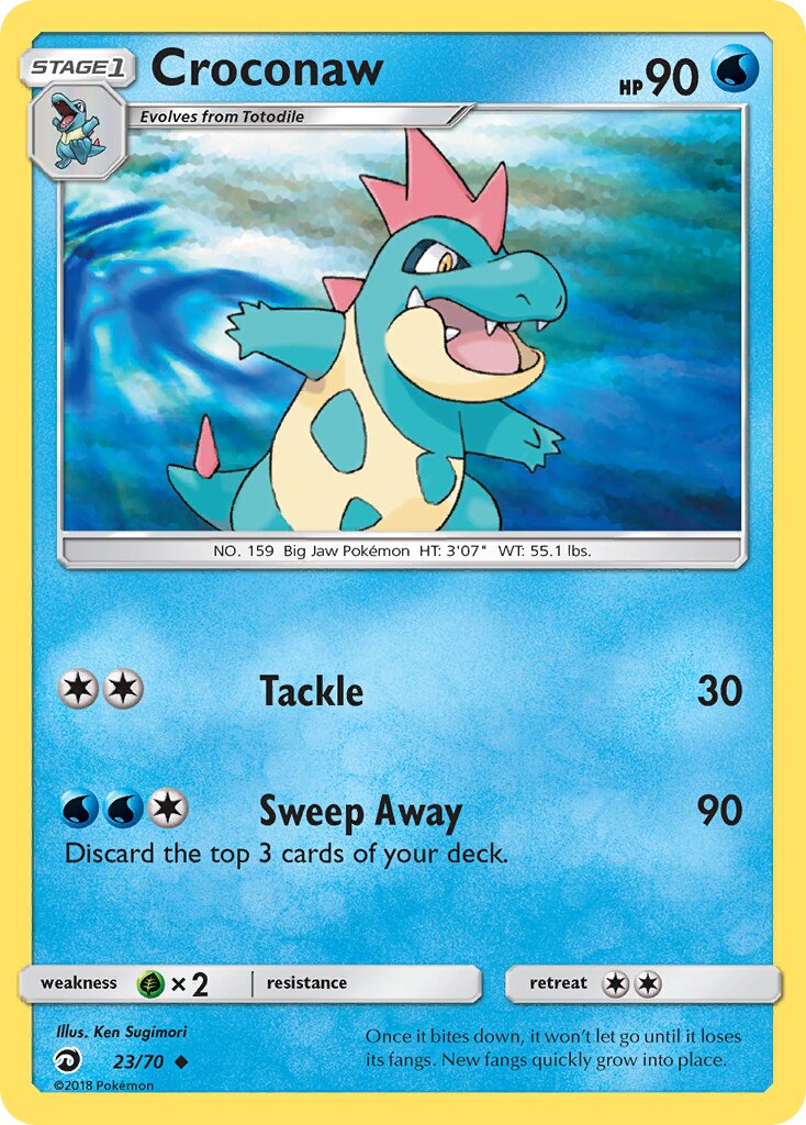 Croconaw 023/78 — Dragon Majesty (English Pokémon TCG card)