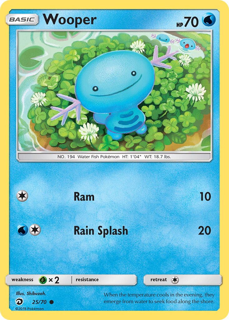 Wooper 025/78 — Dragon Majesty (English Pokémon TCG card)