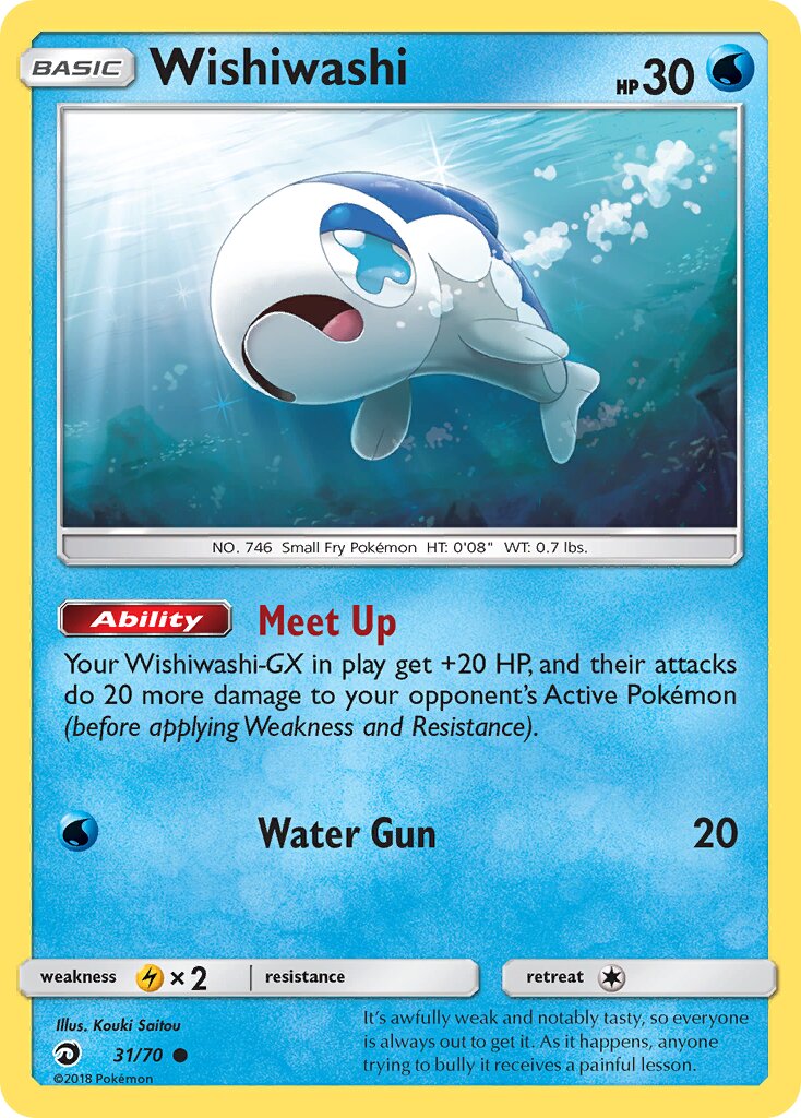 Wishiwashi 031/78 — Dragon Majesty (English Pokémon TCG card)