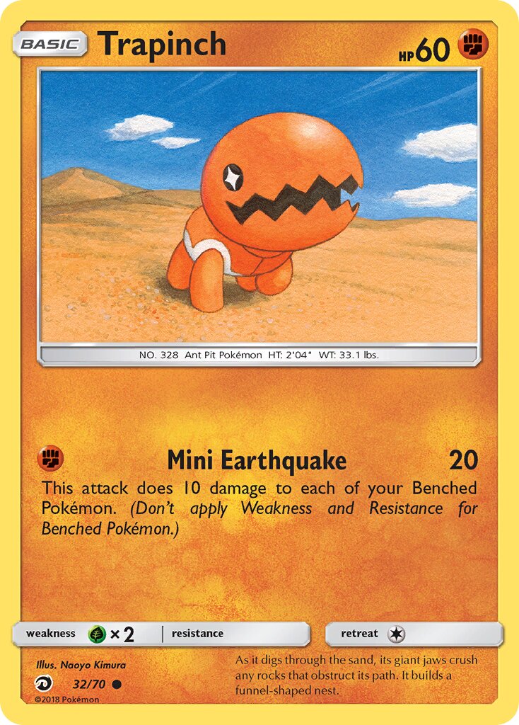 Trapinch 032/78 — Dragon Majesty (English Pokémon TCG card)