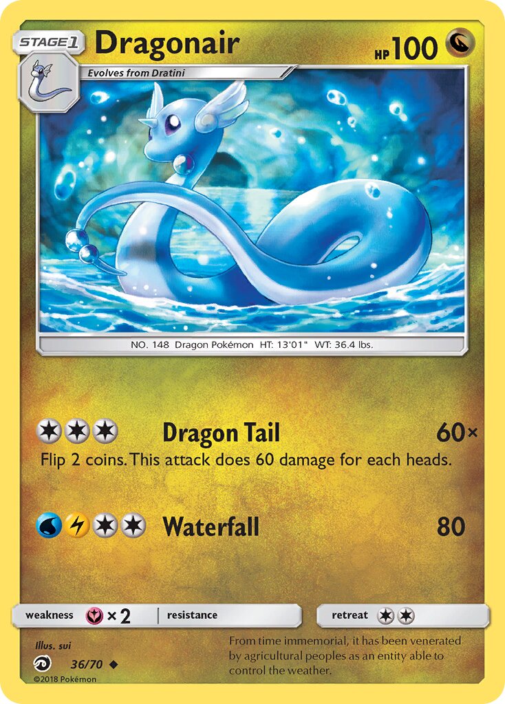 Dragonair 036/78 — Dragon Majesty (English Pokémon TCG card)