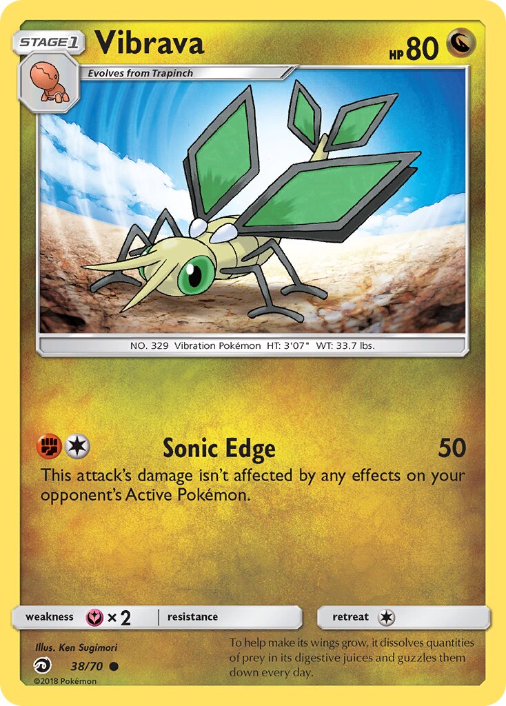 Vibrava 038/78 — Dragon Majesty (English Pokémon TCG card)
