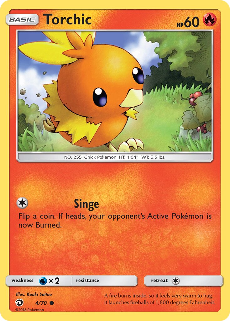 Torchic 004/78 — Dragon Majesty (English Pokémon TCG card)