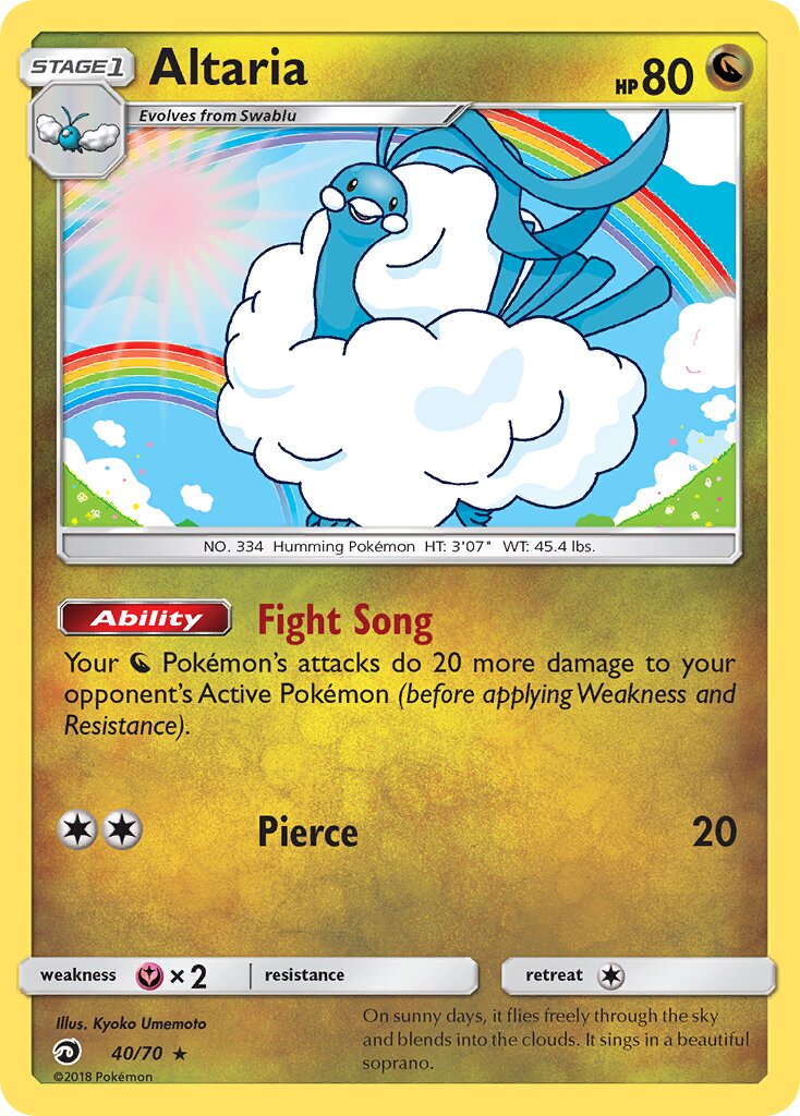 Altaria 040/78 — Dragon Majesty (English Pokémon TCG card)