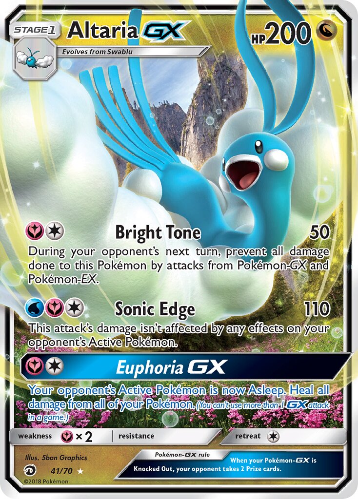 Altaria-GX 041/78 — Dragon Majesty (English Pokémon TCG card)