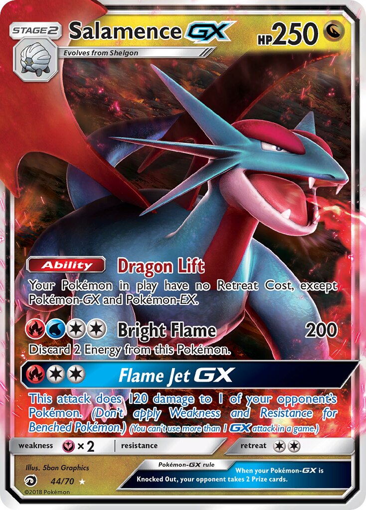 Salamence-GX 044/78 — Dragon Majesty (English Pokémon TCG card)