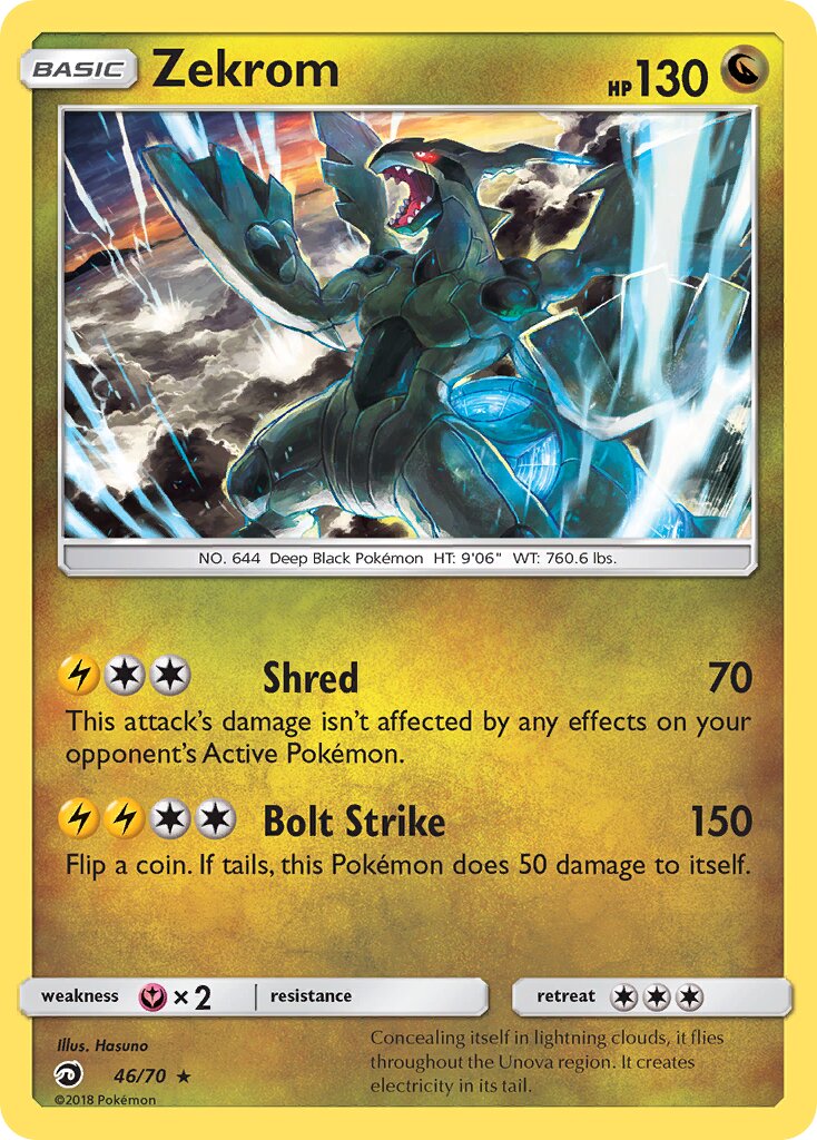 Zekrom 046/78 — Dragon Majesty (English Pokémon TCG card)