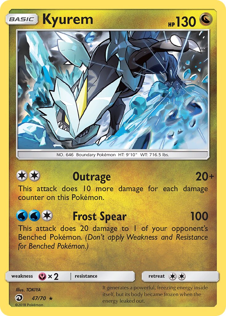 Kyurem 047/78 — Dragon Majesty (English Pokémon TCG card)