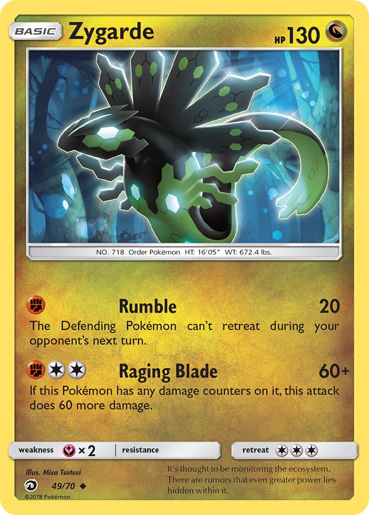 Zygarde 049/78 — Dragon Majesty (English Pokémon TCG card)